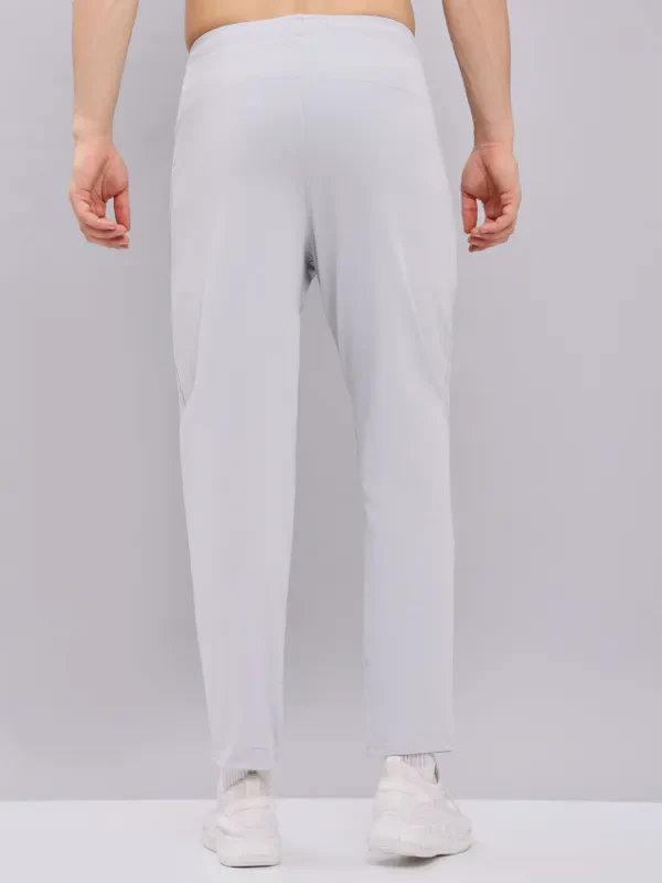 Men Solid Relax Fit Trackpants with ELASTO PLUS - Image 4
