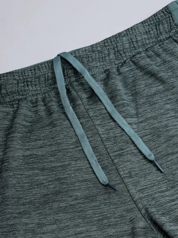 Men Melange Slim Fit Trackpants with TECHNO DRY - Image 7