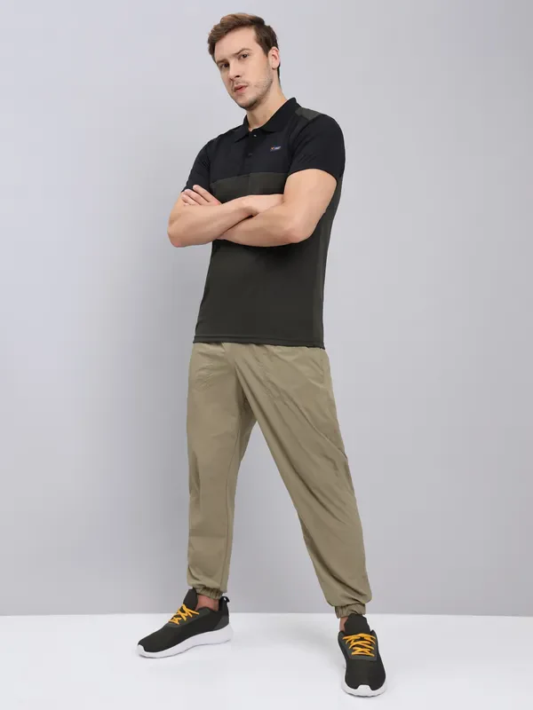 Men Colorblock Slim Fit Polo T-shirt with TECHNO COOL+ - Image 2
