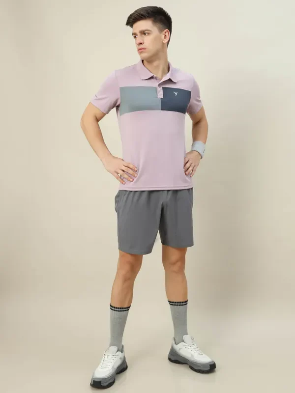 Men Colorblock Slim Fit Polo T-shirt with TECHNO COOL+ - Image 3