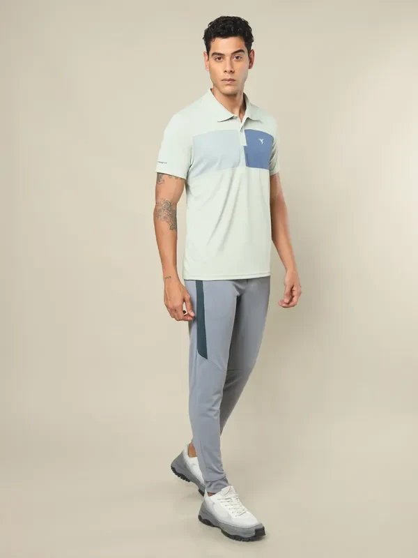 Men Colorblock Slim Fit Polo T-shirt with TECHNO COOL+ - Image 7