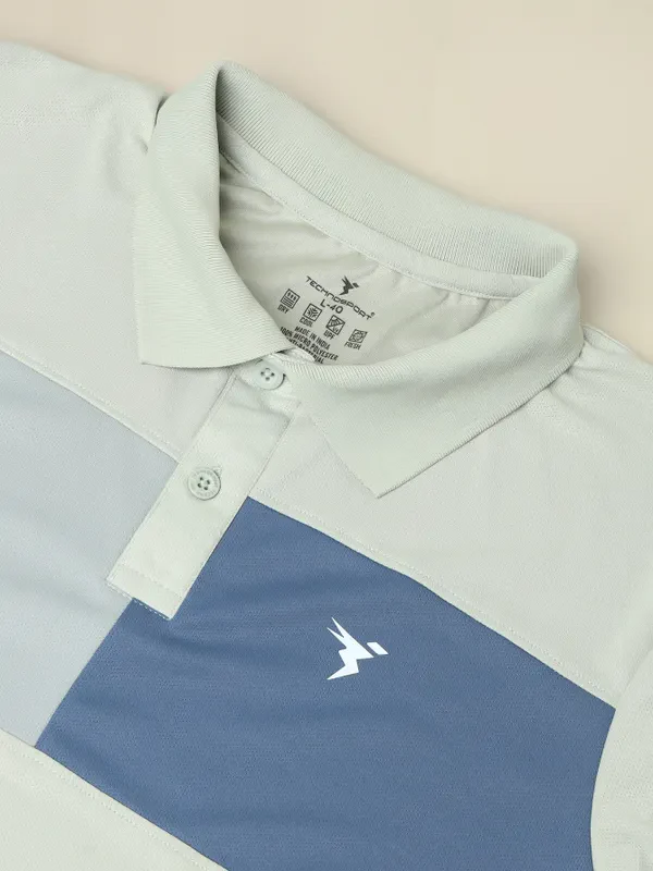 Men Colorblock Slim Fit Polo T-shirt with TECHNO COOL+ - Image 9