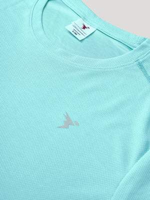 Men Solid Slim Fit Crew Neck T-shirt with TECHNO COOL+ - Image 7