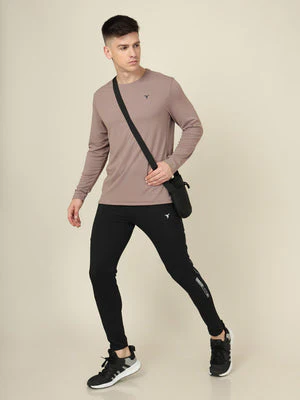 Men Solid Slim Fit Crew Neck T-shirt with TECHNO COOL+ - Image 5