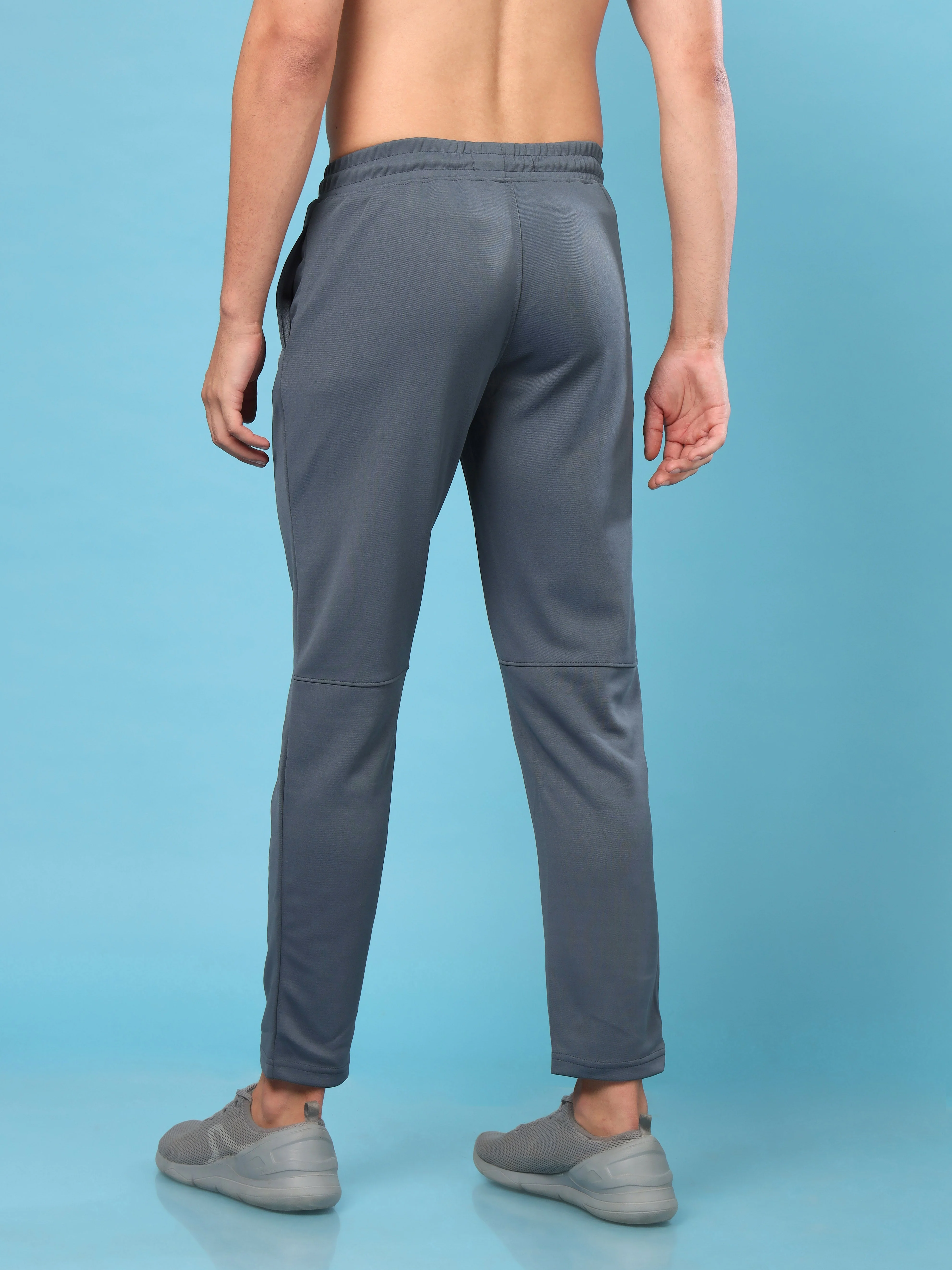 Men Solid Slim Fit Trackpants with ELASTO PLUS - Image 2