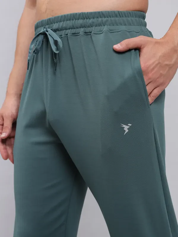 Men Solid Slim Fit Trackpants with ELASTO PLUS - Image 6