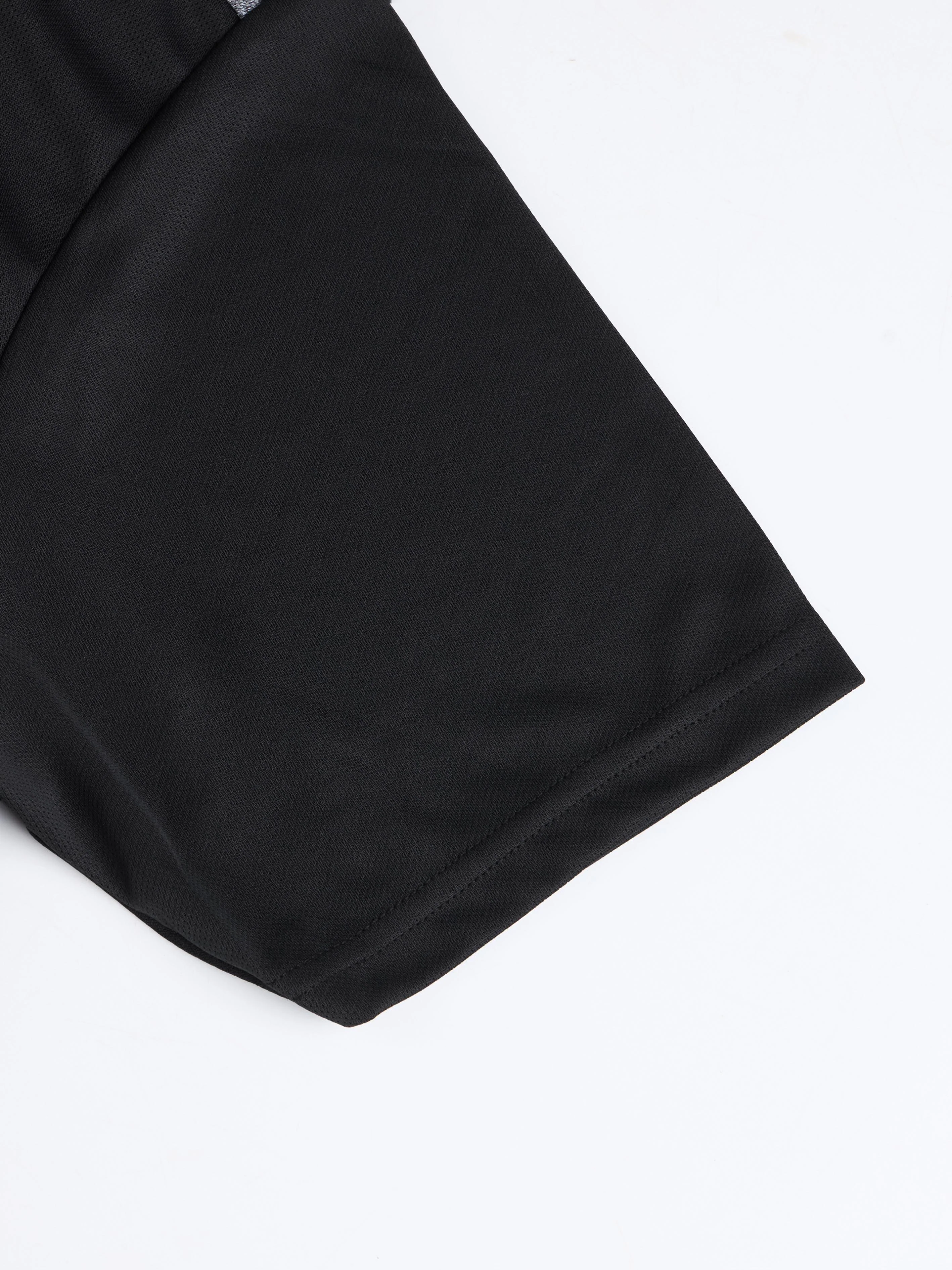 Men Melange Slim Fit Mock Neck T-shirt with TECHNO COOL+ - Image 8