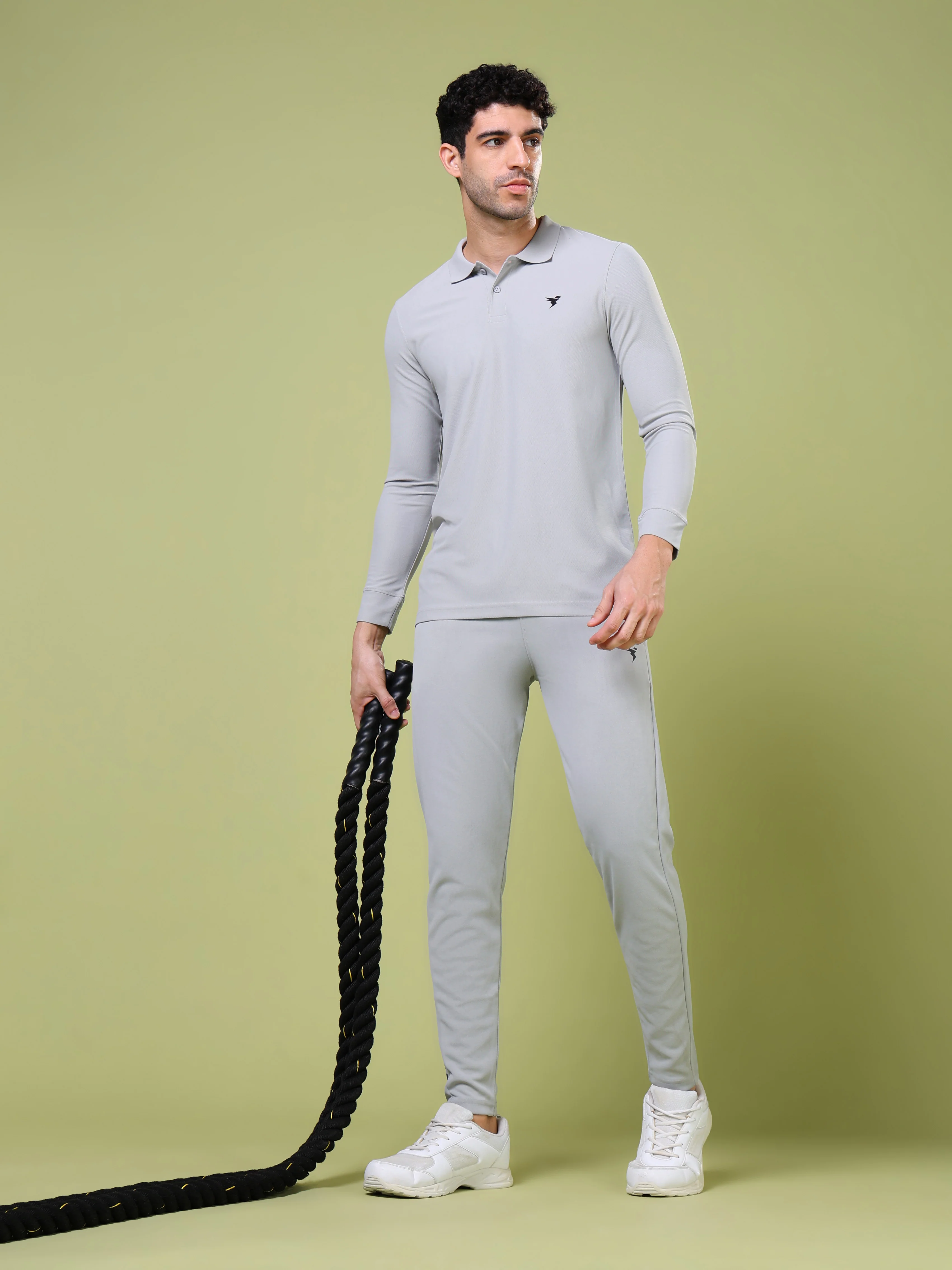 Men Solid Slim Fit Trackpants with ELASTO PLUS - Image 4