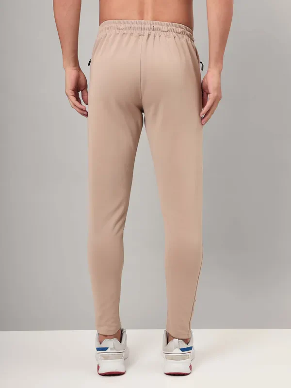 Men Solid Slim Fit Trackpants with ELASTO PLUS - Image 3