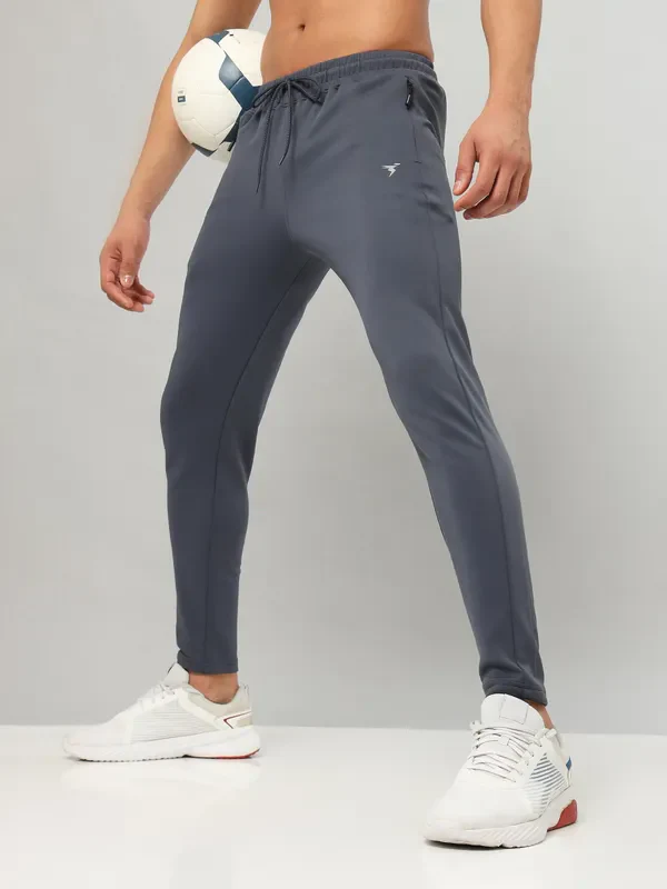 Men Solid Slim Fit Trackpants with ELASTO PLUS