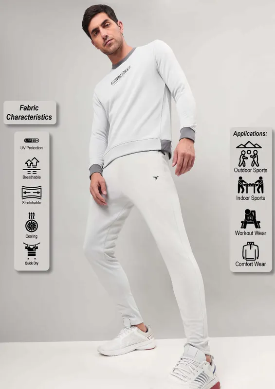 Men Solid Slim Fit Trackpants with ELASTO PLUS - Image 4