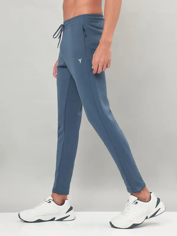 Men Solid Slim Fit Trackpants with ELASTO PLUS - Image 4