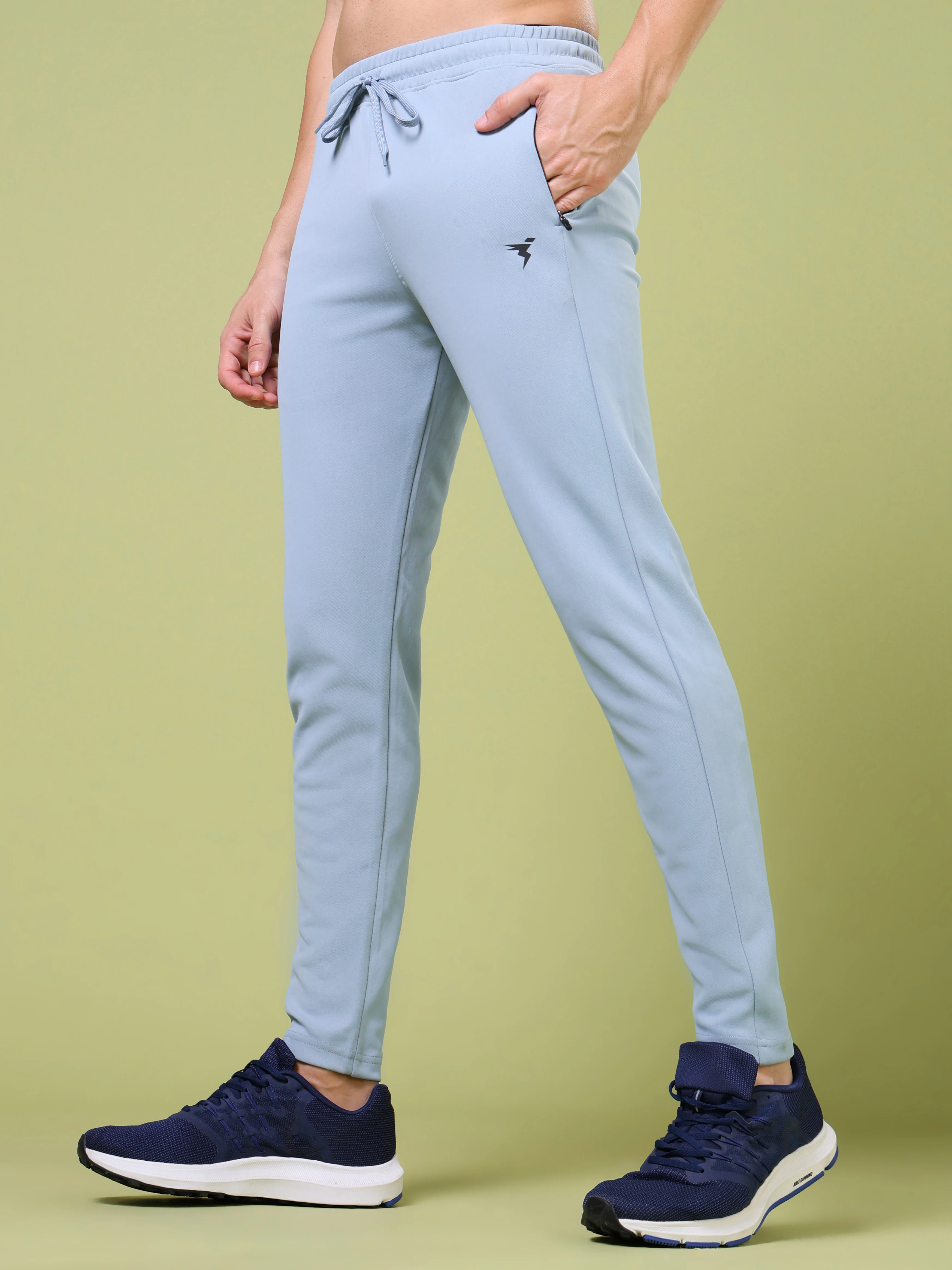Men Solid Slim Fit Trackpants with ELASTO PLUS - Image 4