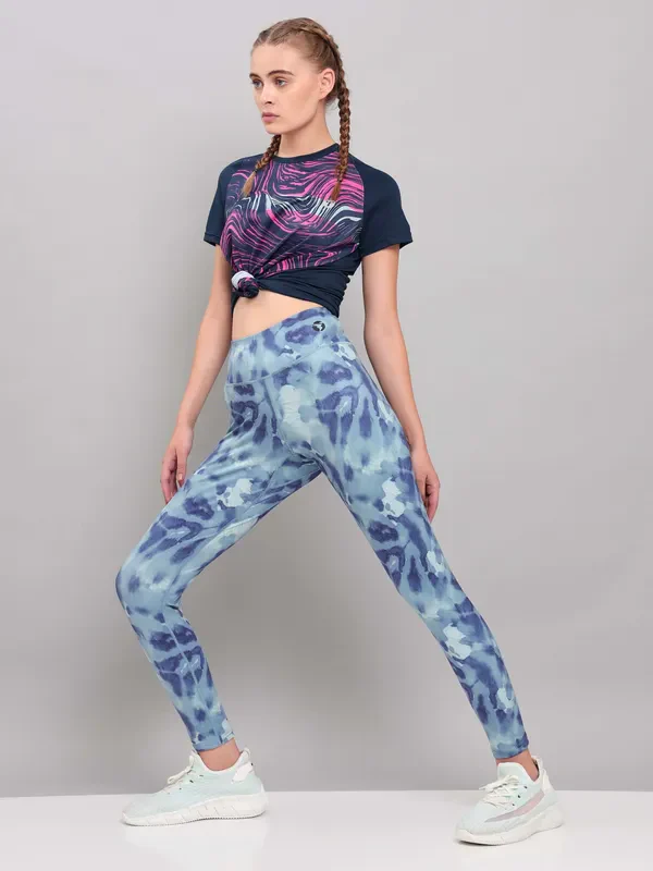 Women Printed Slim Fit Tights with ELASTO PLUS - Image 10