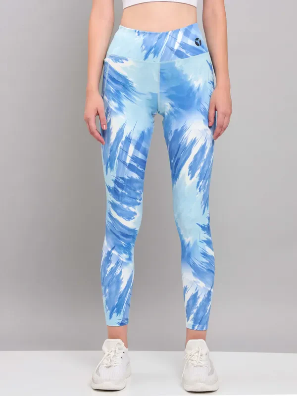 Women Printed Slim Fit Tights with ELASTO PLUS - Image 11