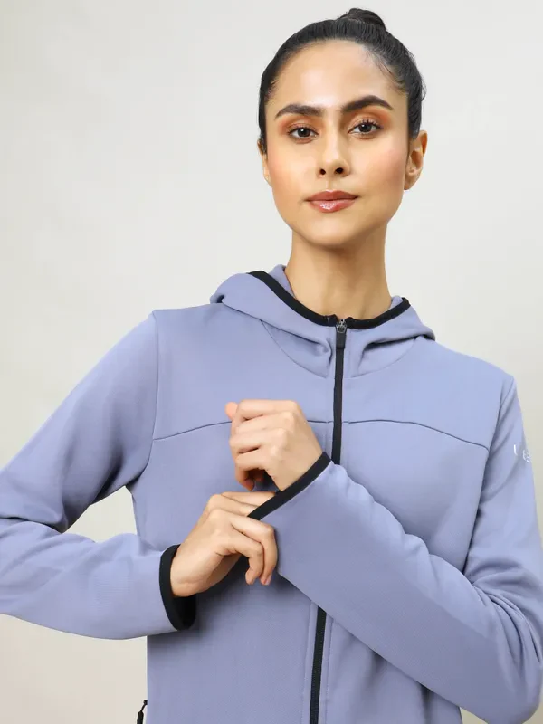 Women Solid Slim Fit Hooded Jacket with TECHNO WARM+ - Image 7