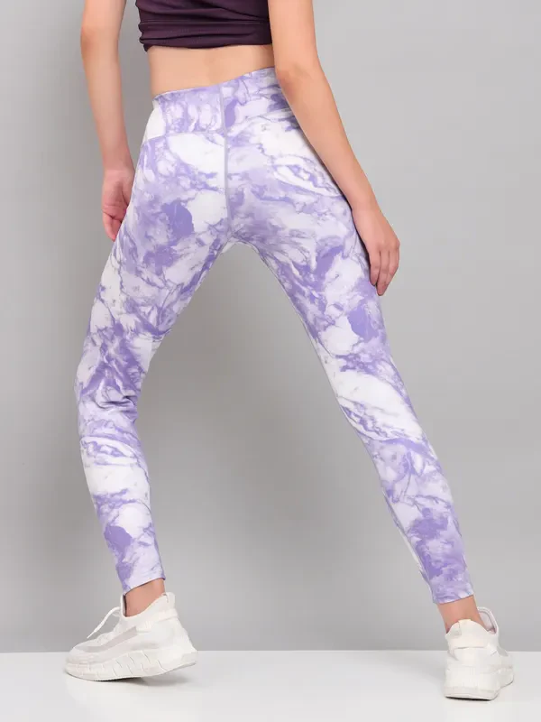 Women Printed Slim Fit Tights with ELASTO PLUS - Image 5