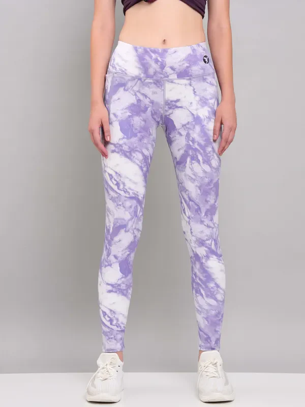 Women Printed Slim Fit Tights with ELASTO PLUS - Image 9