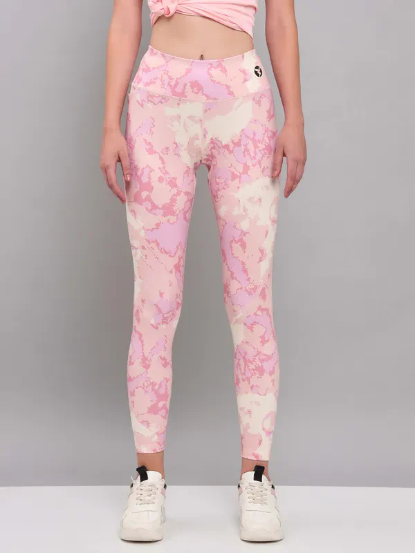 Women Printed Slim Fit Tights with ELASTO PLUS - Image 5