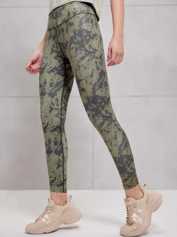 Women Printed Slim Fit Tights with ELASTO PLUS - Image 4