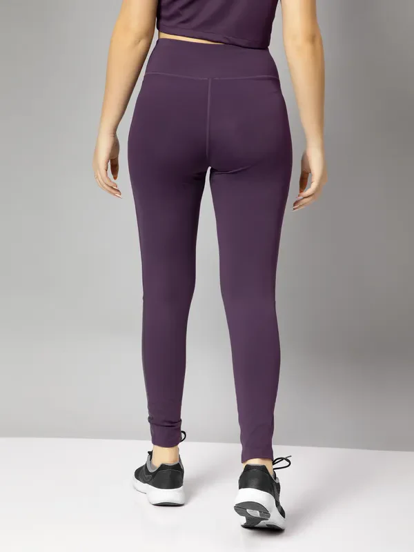 Women Solid Slim Fit Tights with ELASTO PLUS - Image 2