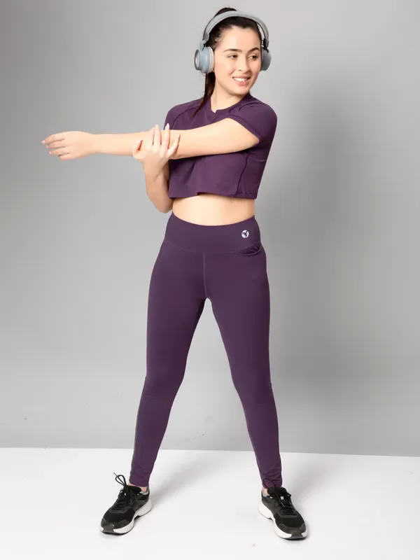 Women Solid Slim Fit Tights with ELASTO PLUS - Image 7