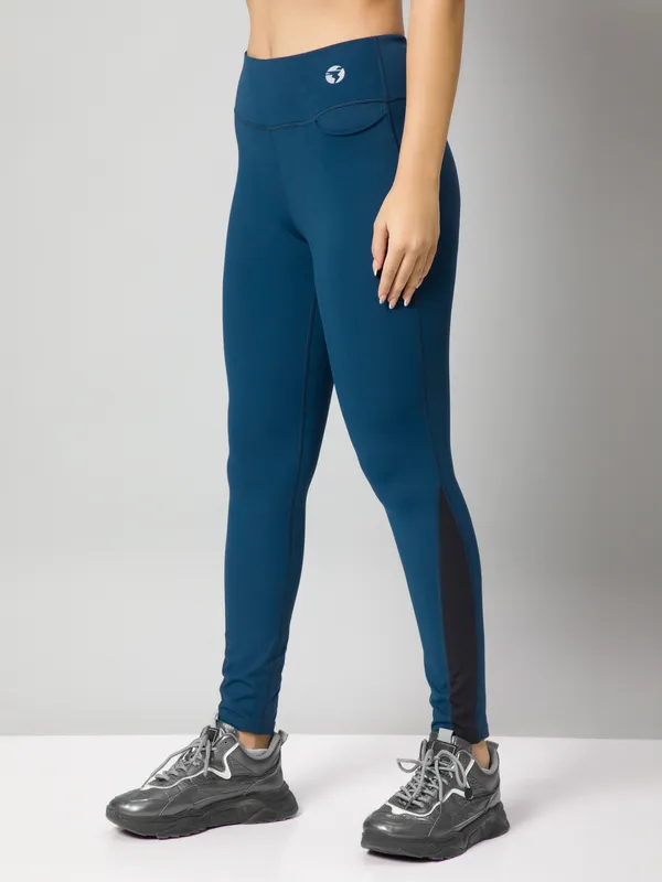 Women Solid Slim Fit Tights with ELASTO PLUS - Image 3