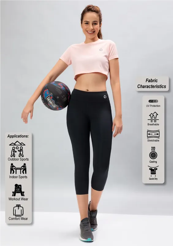 Women Solid Slim Fit Tights with ELASTO PLUS - Image 4