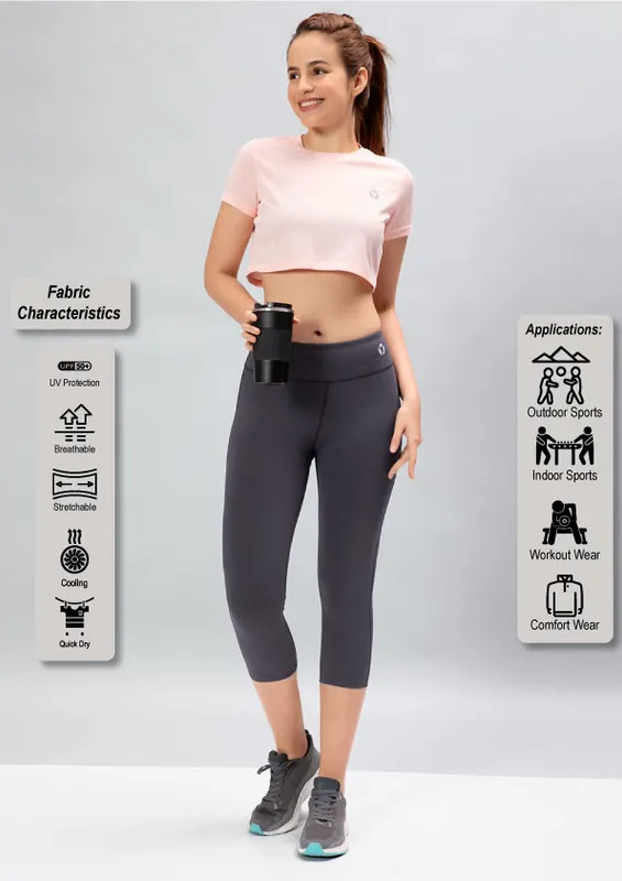Women Solid Slim Fit Tights with ELASTO PLUS - Image 4
