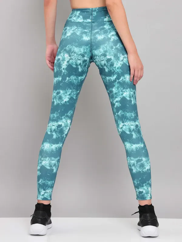 Women Printed Slim Fit Tights with ELASTO PLUS - Image 10