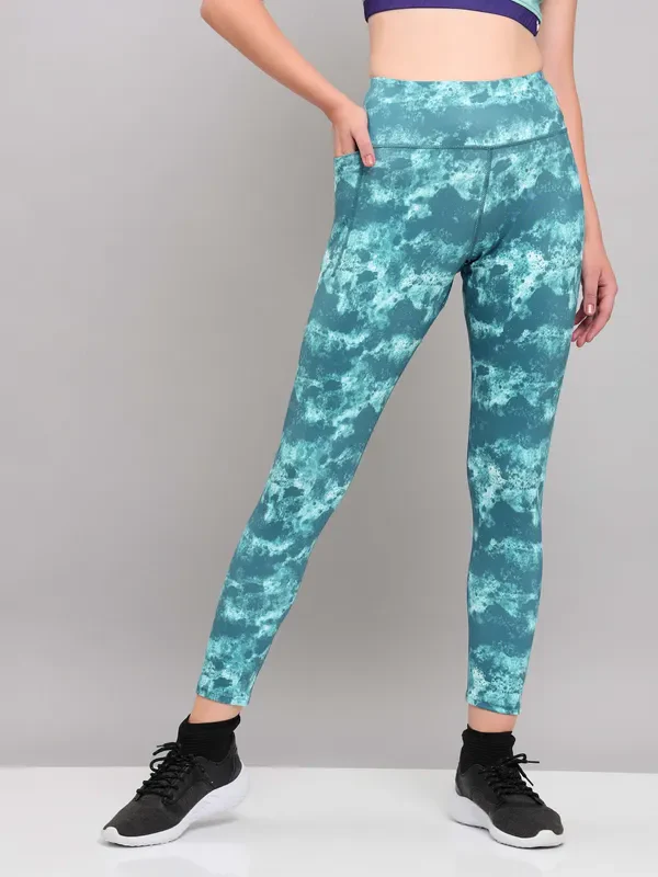 Women Printed Slim Fit Tights with ELASTO PLUS - Image 14