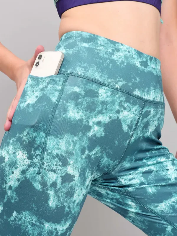 Women Printed Slim Fit Tights with ELASTO PLUS - Image 8