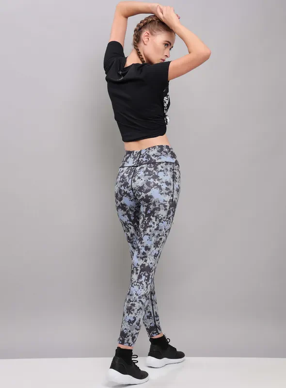 Women Printed Slim Fit Tights with ELASTO PLUS - Image 9