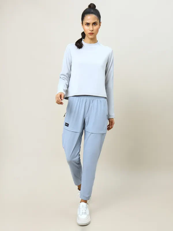 Women Colorblock Slim Fit Crew Neck Pullover with ELASTO PLUS - Image 5