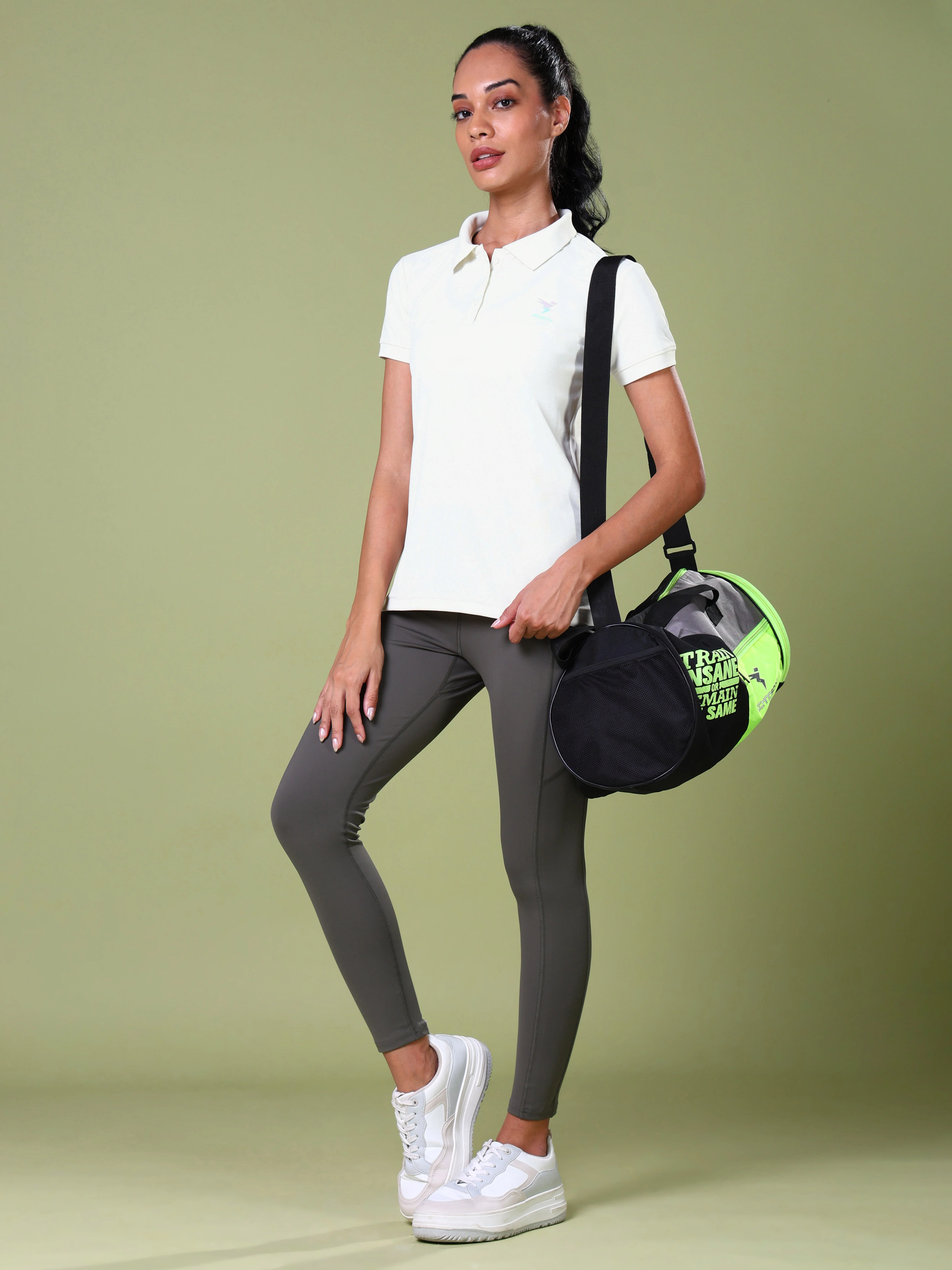 Women Solid Slim Fit Polo T-shirt with MATPIQ - Image 5