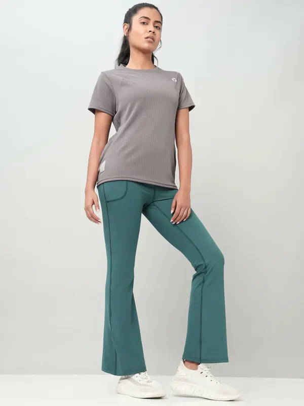 Women Solid Fit & Flare Pants with ELASTO PLUS - Image 4