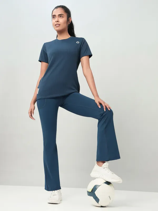 Women Solid Fit & Flare Pants with ELASTO PLUS - Image 4