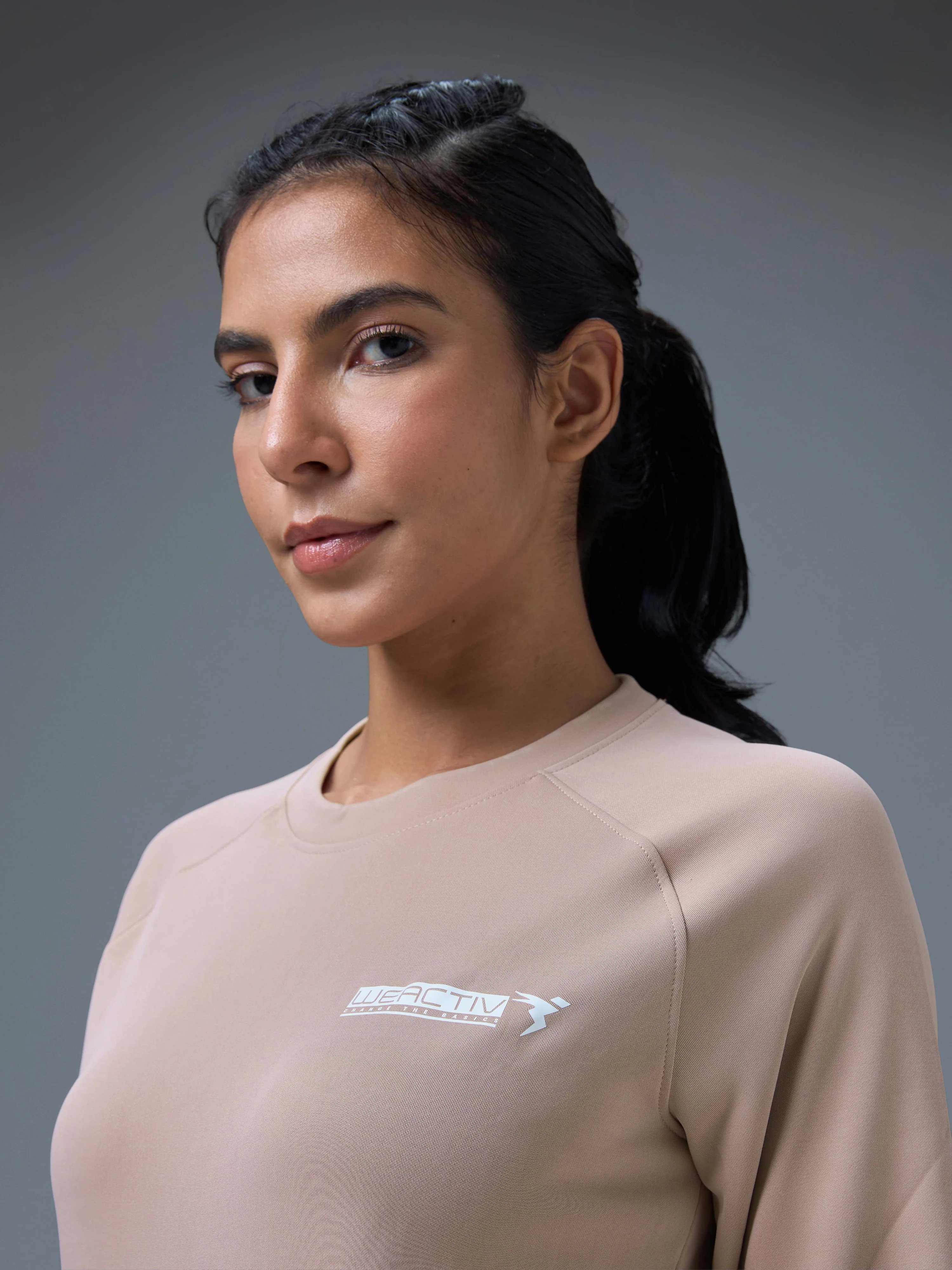 Women Printed Slim Fit Crew Neck Pullover with ELASTO PLUS - Image 6