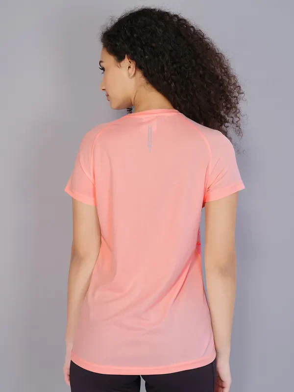 Women Printed Slim Fit Crew Neck T-shirt with TECHNO COOL - Image 3