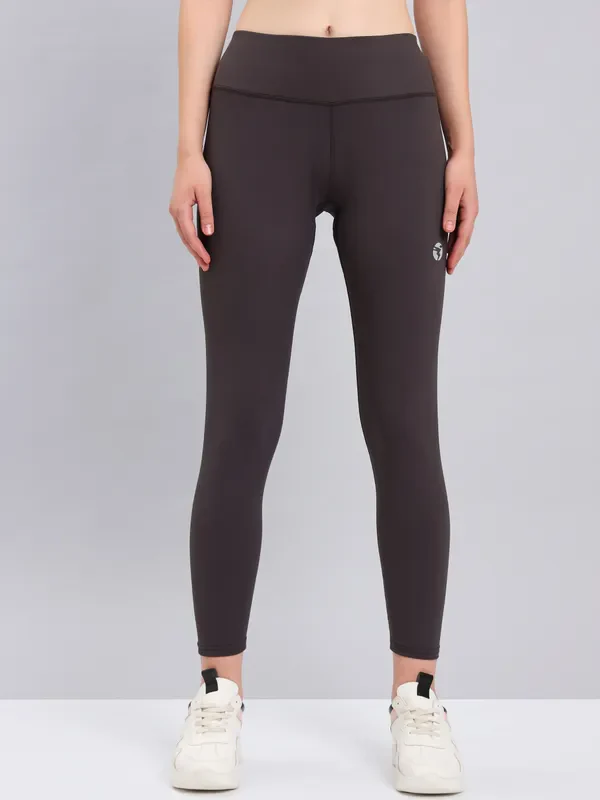 Women Solid Slim Fit Tights with ELASTO PLUS - Image 3