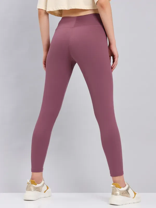 Women Solid Slim Fit Tights with ELASTO PLUS - Image 2