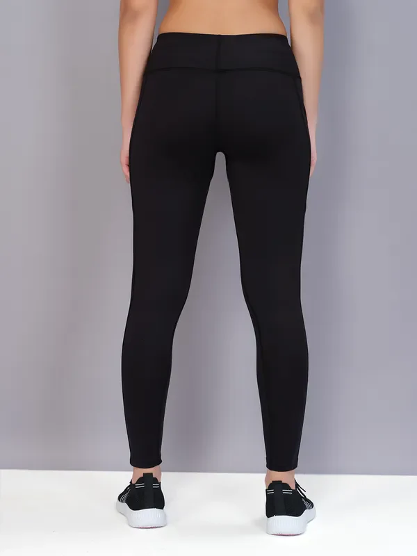 Women Solid Slim Fit Tights with ELASTO PLUS - Image 4