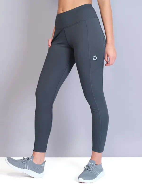 Women Solid Slim Fit Tights with ELASTO PLUS - Image 4