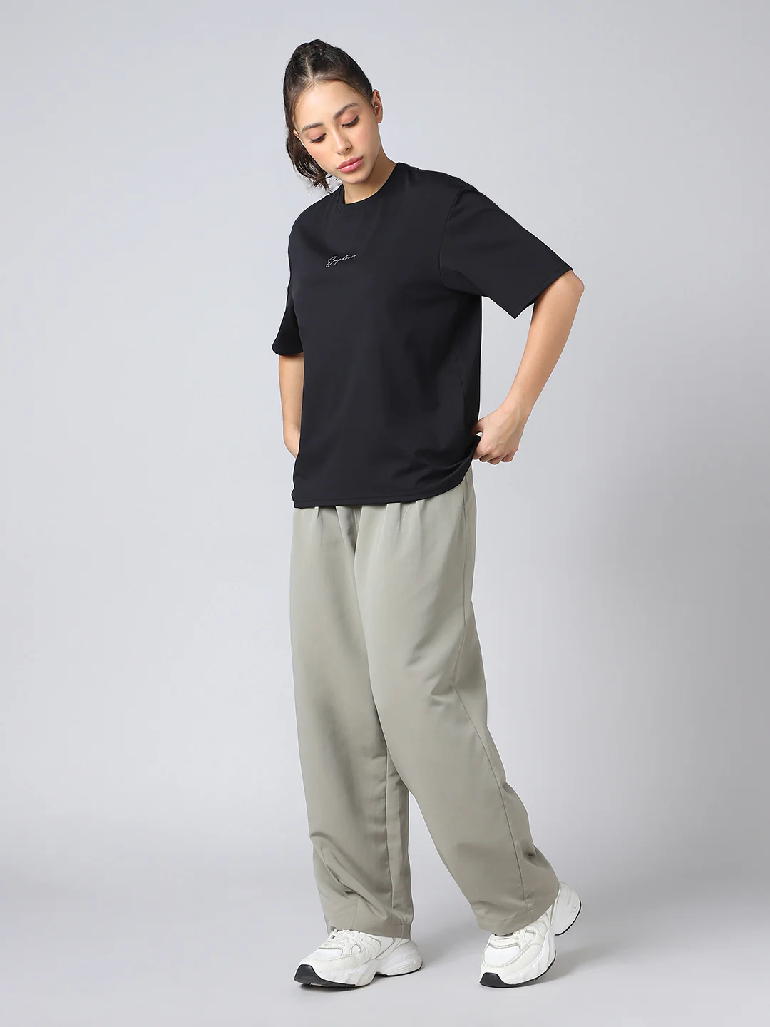 Women Back Printed Regular Fit Round Neck T-shirt with COTFLEX - Image 5
