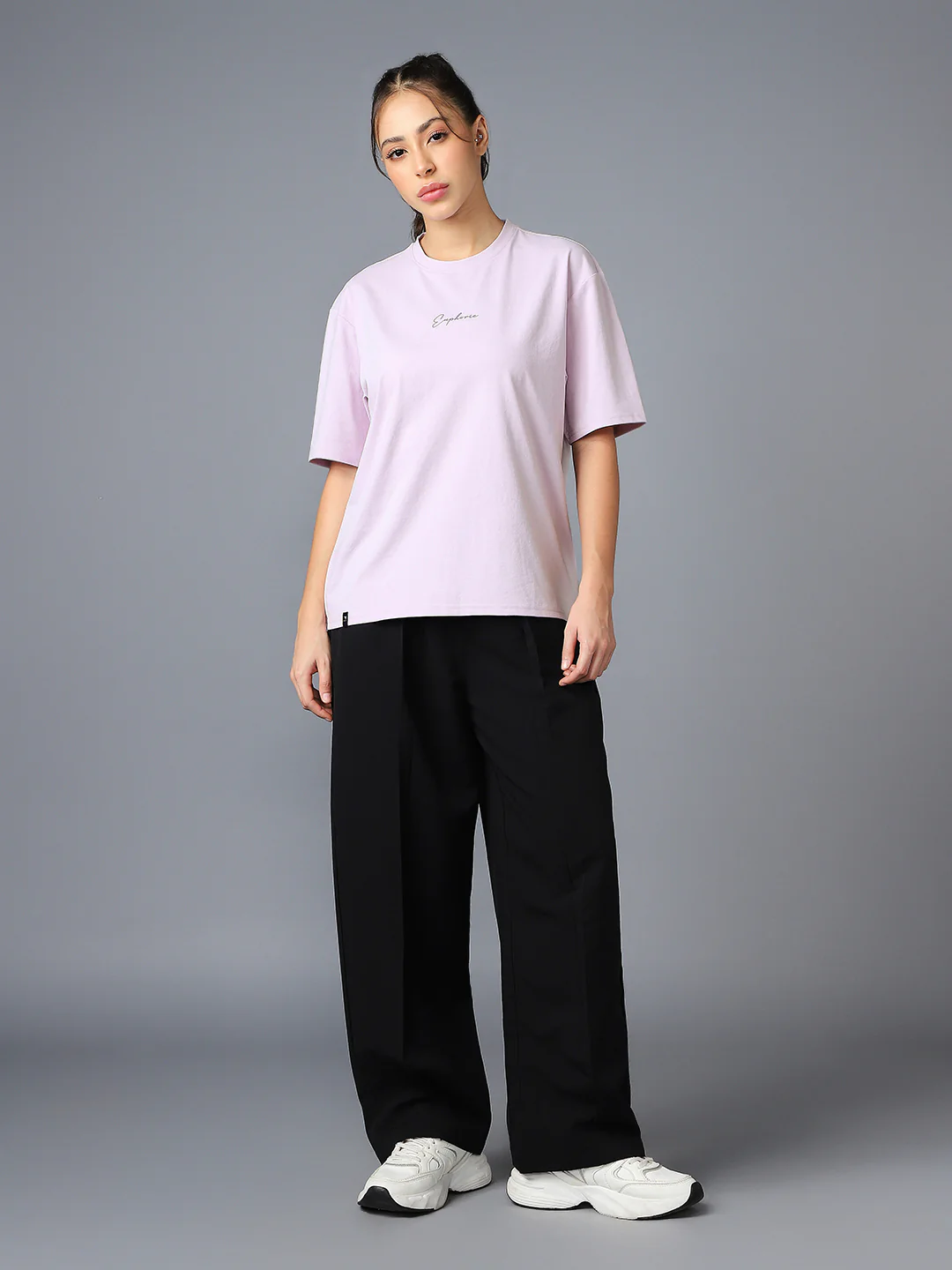 Women Back Printed Regular Fit Round Neck T-shirt with COTFLEX - Image 5