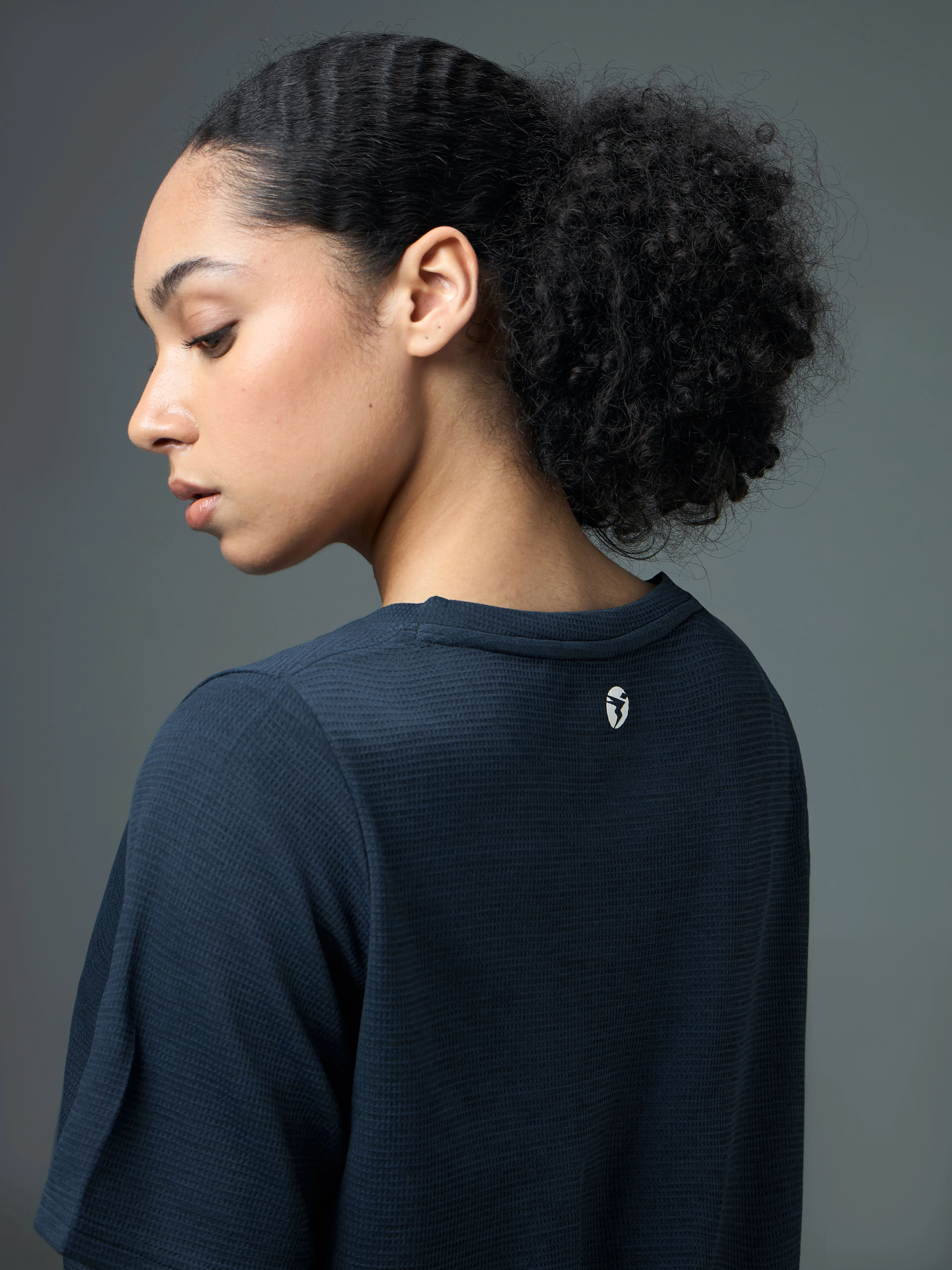 Women Cubic Melange Relaxed Fit Round Neck T-shirt with DOUBLE COOL - Image 7