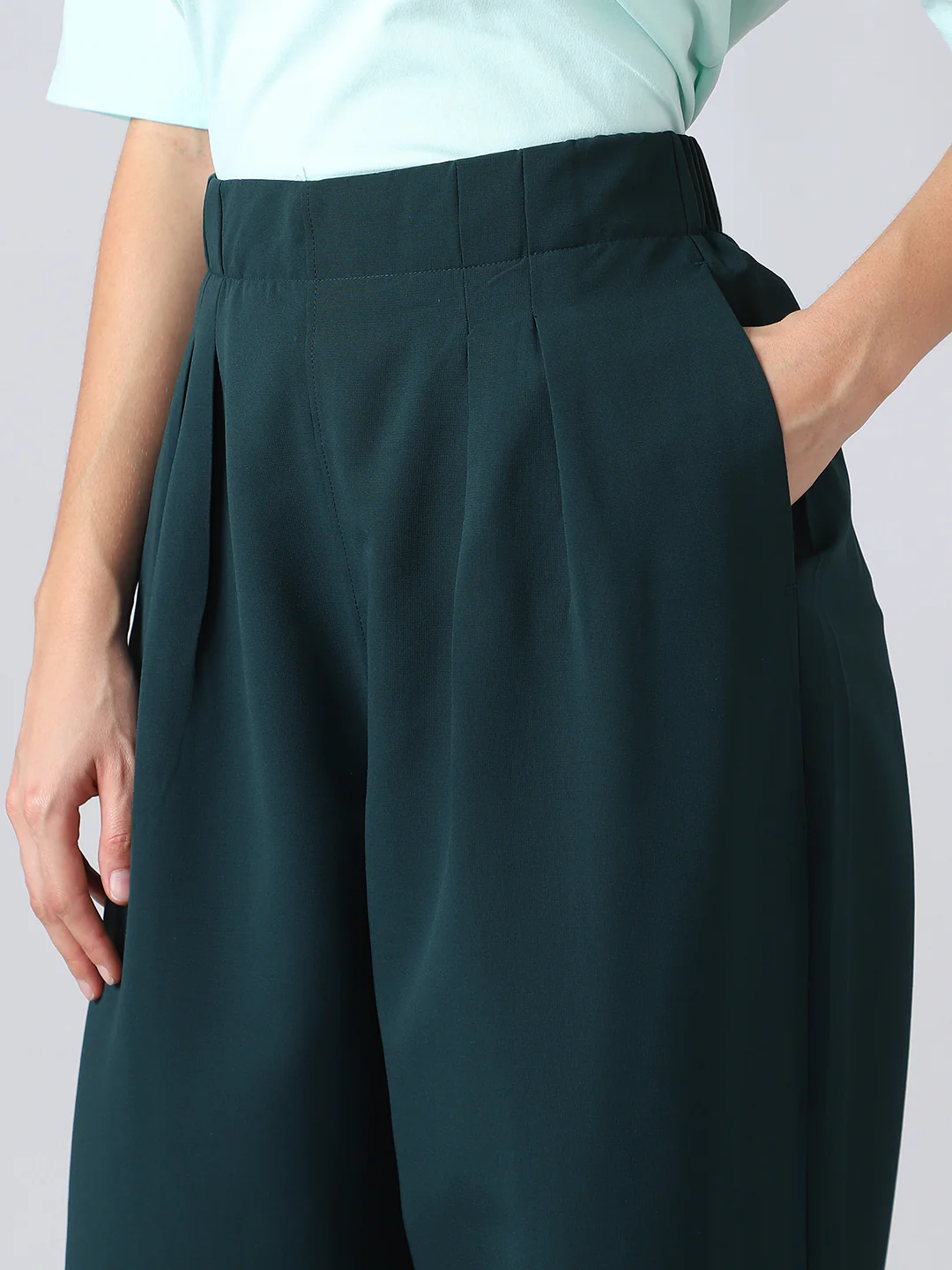 Women Korean Style Baggy Pants Wide Leg Trousers with TECHNOLITE - Image 7