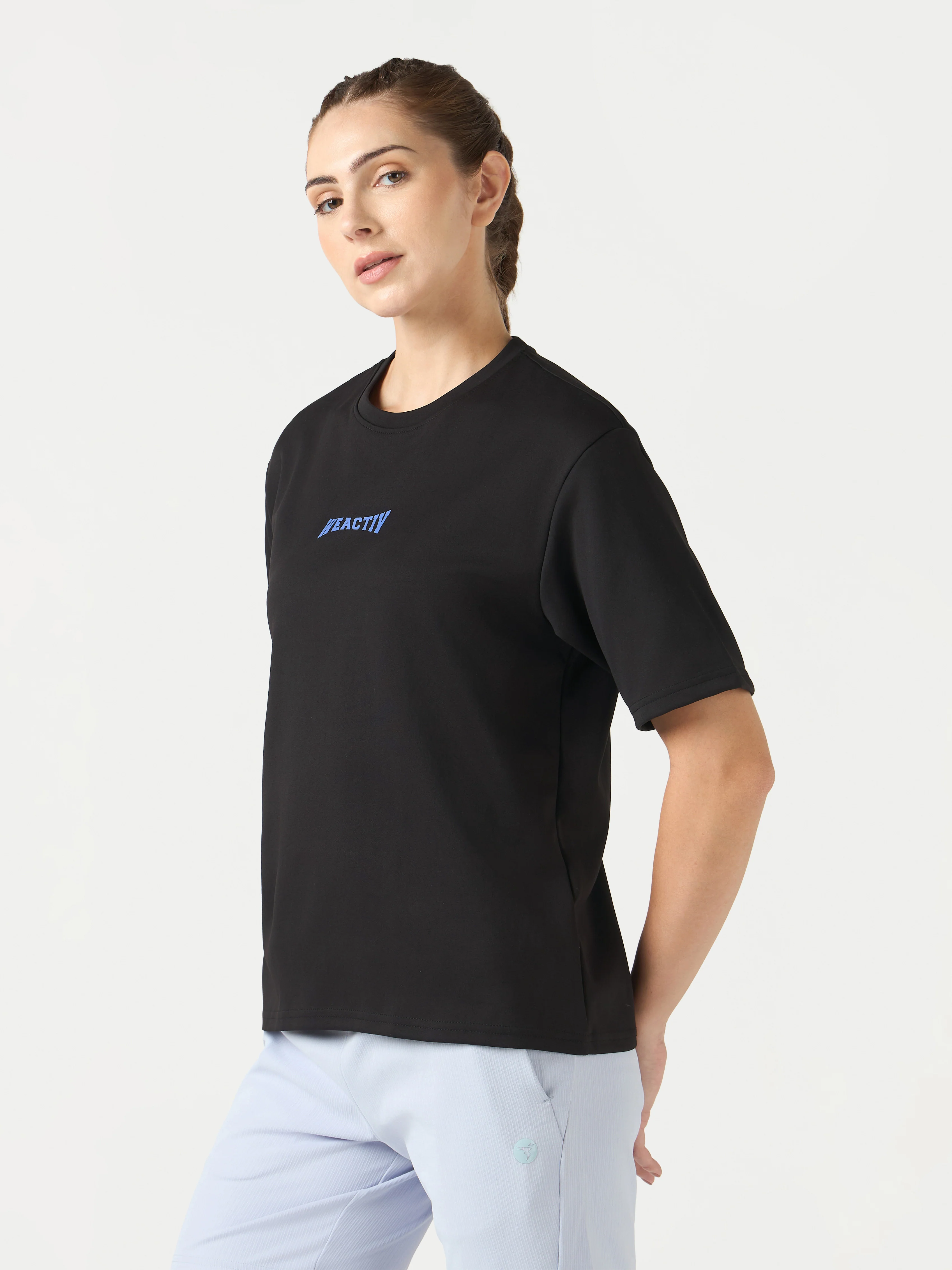 Women Oversized Back Print T-Shirt with Elastoplus - Image 4