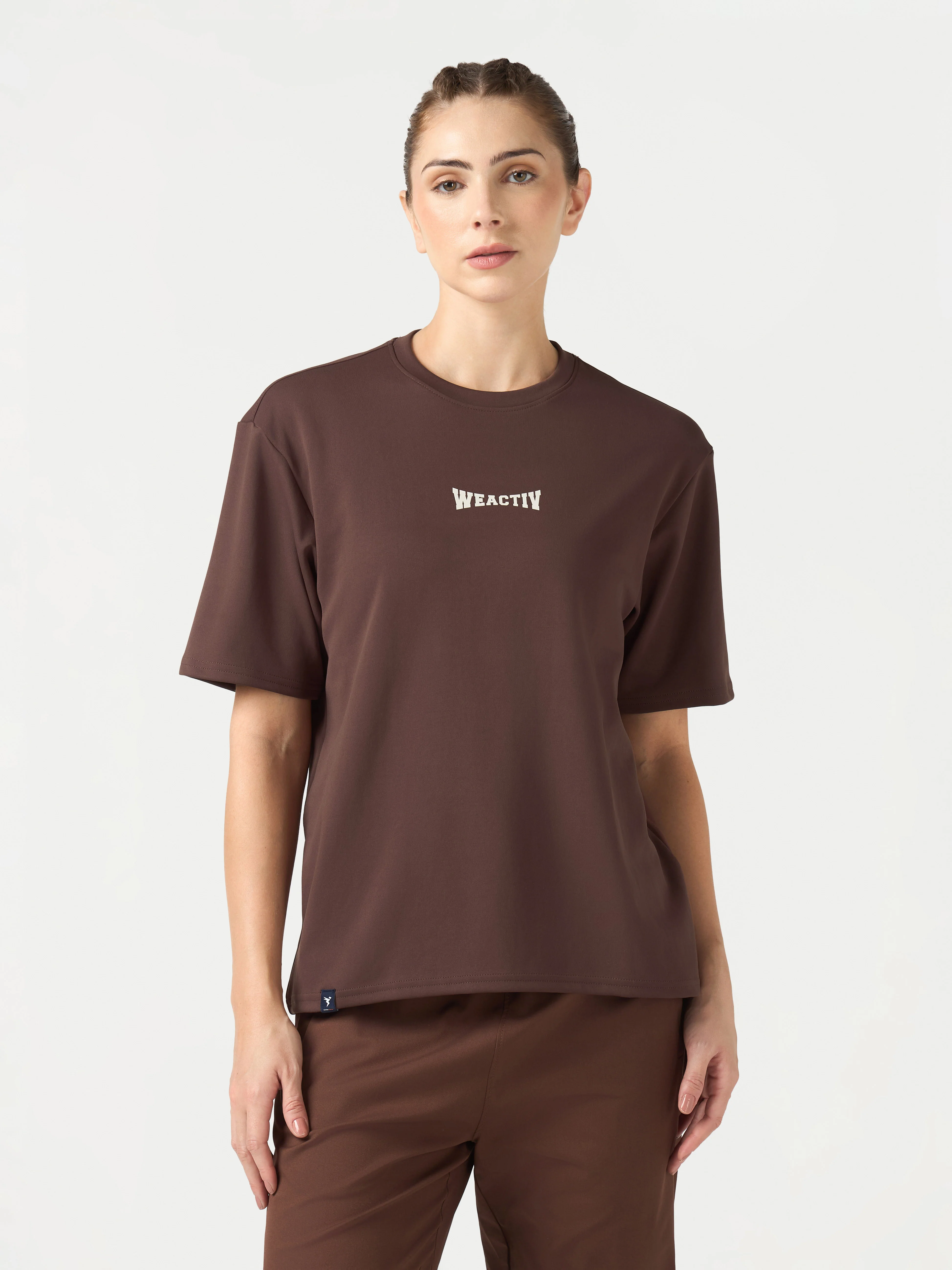 Women Oversized Back Print T-Shirt with Elastoplus - Image 2