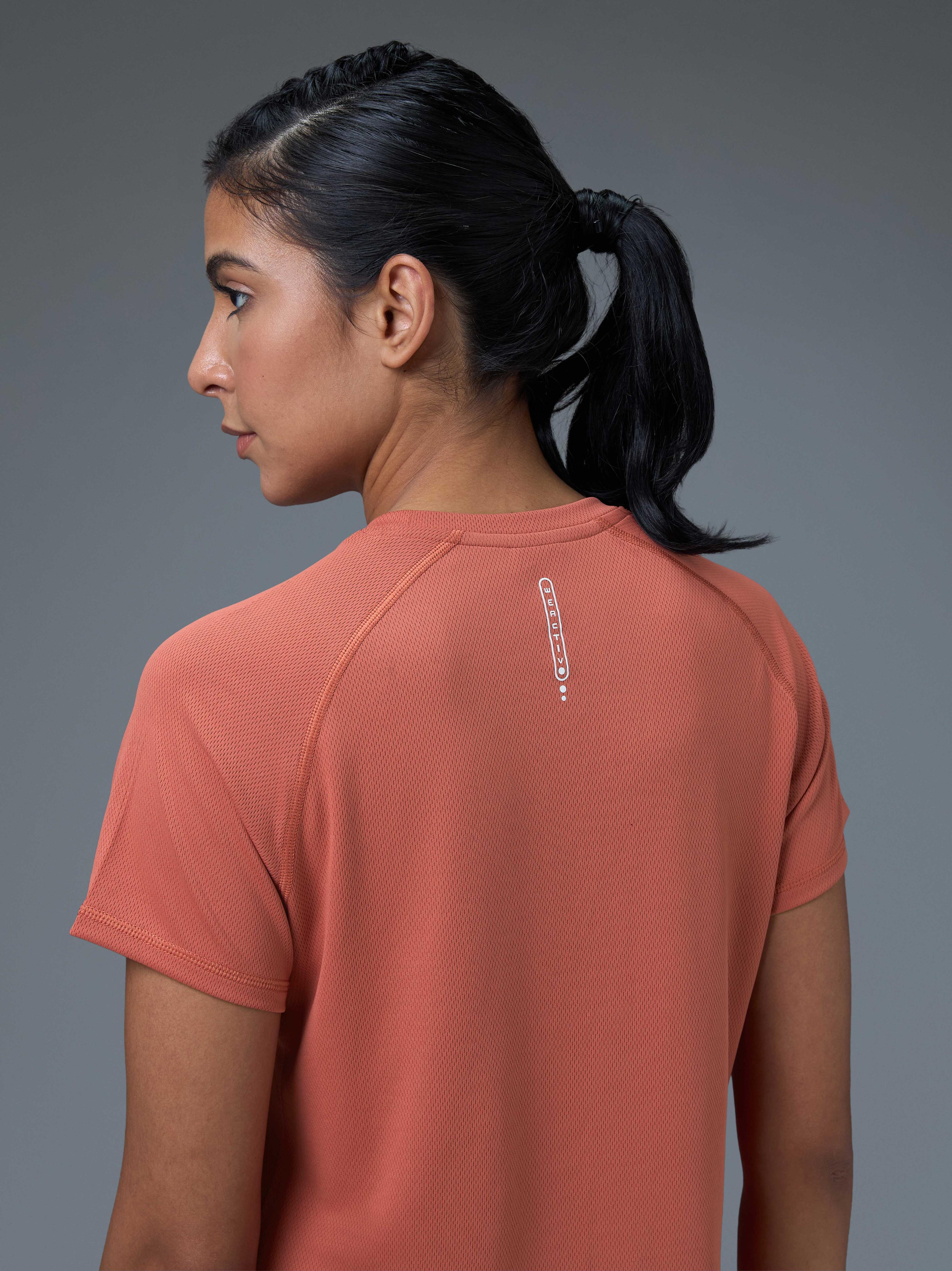 Women Pack of 2 Slim Fit Round Neck Sports Tee for Running, Gym & Yoga with TECHNO COOL - Image 7